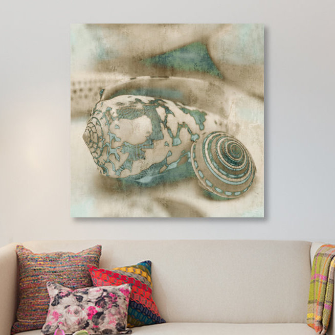« côtier gemmes i », impression sur toile, H 18 po x l 18 po x P 1,5 po, Toile tendue