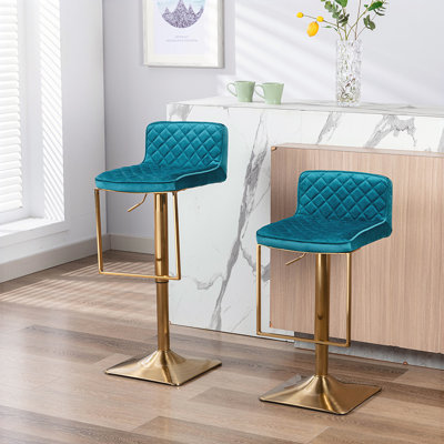 Tabouret pivotant à hauteur réglable Aldegonde Zariyah