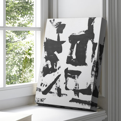 Toile tendue abstraite avec châssis de galerie CECXLI - Prêt à être accroché
