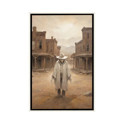 Ville fantôme - reproduction d'art murale - toile encadrée