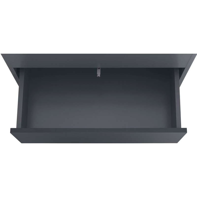 Neftaly Display Cabinet, Anthracite/Oak