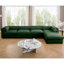 Ensemble modulaire rembourré 5 pièces avec repose-pieds avec rangement 5 pièces-2036400435