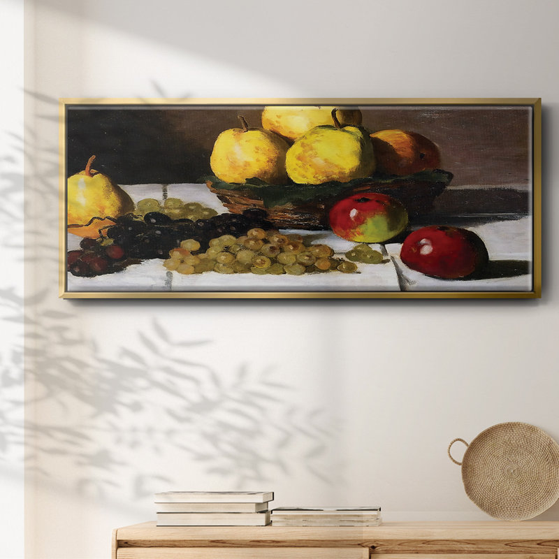 Nature morte aux poires et aux raisins, 1867 - toile encadrée