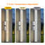 Applique murale d'extérieur ajustable en fer chromé à DEL 24cc 3CCT avec verre d'eau 24H-912137082