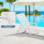 Chaise longue avec accoudoirs et roulettes Swann-107144118