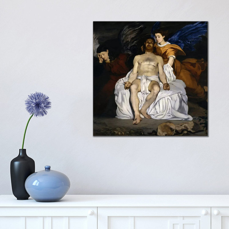 The Dead Christ With Angels by Edouard Manet - Wrapped Canvas Gallery-Wrapped Canvas Giclée