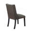 Ensemble de 2 chaises de salle à manger rembourrées en polyfibre, espresso