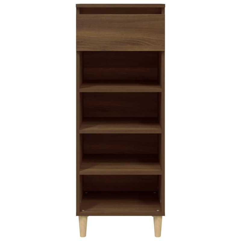  Armoire à chaussures en bois d'ingénierie, Chêne brun