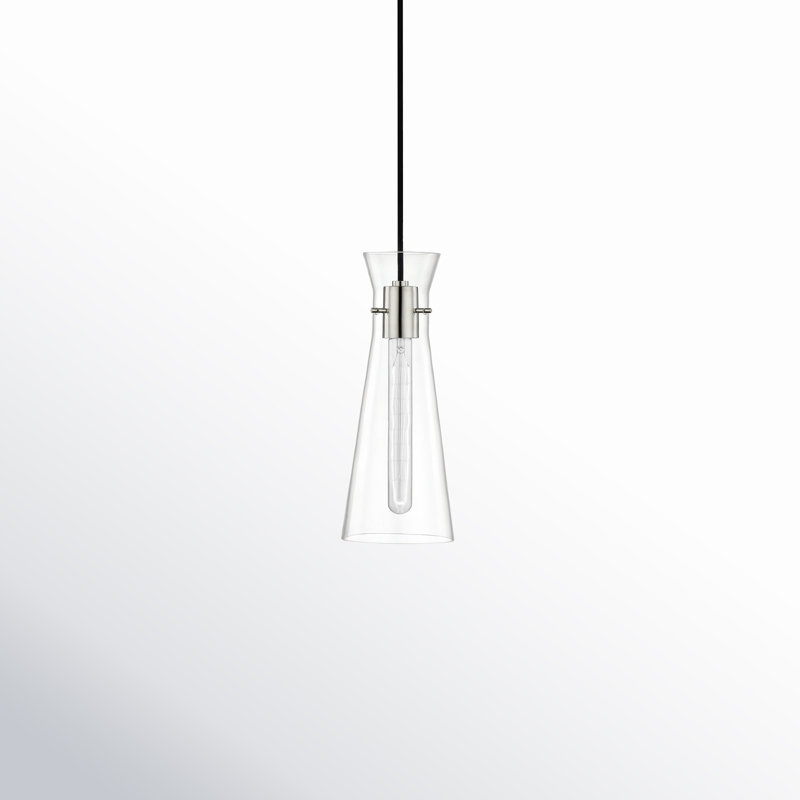 Gena 1 - Light Single Pendant, Polished Nickel