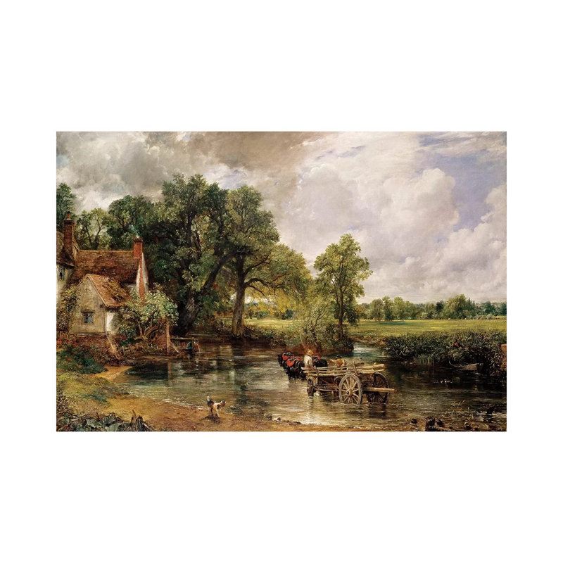 The Hay Wain, 1821 - Giclée sur toile tendue avec châssis