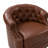 Paula 31.5'' Wide Genuine Leather Swivel Chesterfield Chair-1191069276