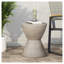 Table d'appoint d'extérieur MGO, gris clair