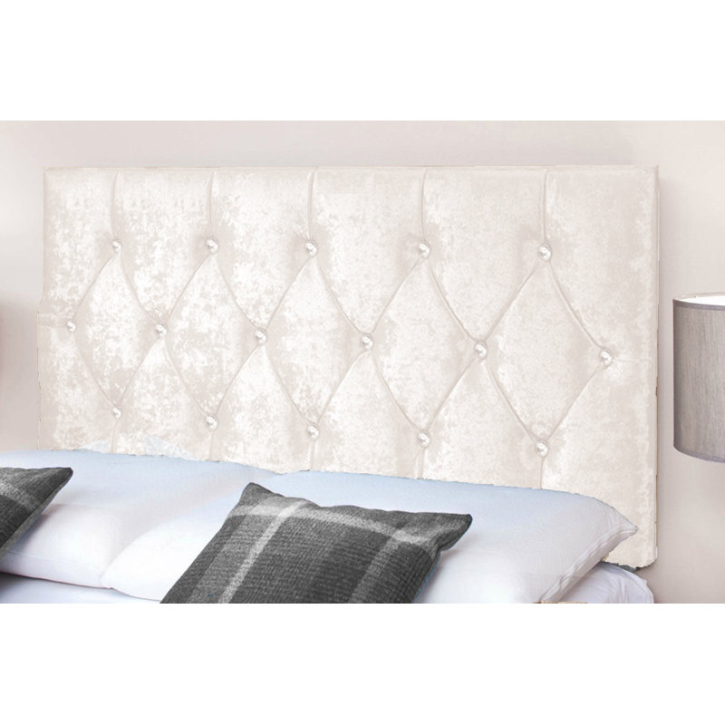 Upholstered Headboard, Single, White