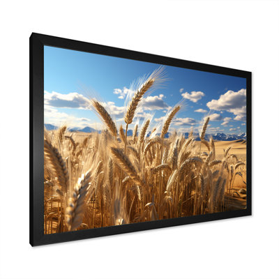 Golden Harvest Meadow Horizon I - Art mural prairie