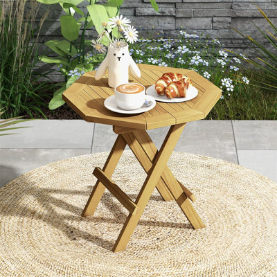 Wood Outdoor Chat Table , 50cm cm W 50cm cm D