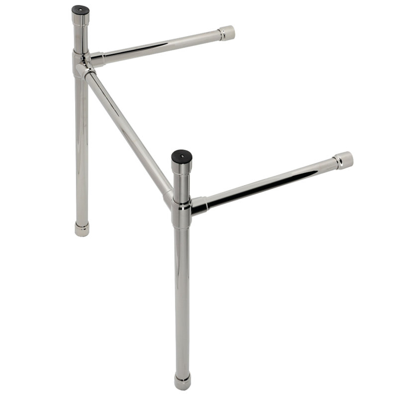 Base de meuble-lavabo simple 28 po Dreyfuss, Nickel poli