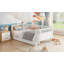 Lit plateforme simple en bois pour enfants, lit simple en bois à profil bas avec rails pour filles et garçons-2096665891-2096665893