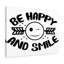 Be Happy Smile - Wrapped Canvas Print-175991341