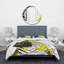 Ensemble de housse de couette en microfibre blanc / jaune-66399196