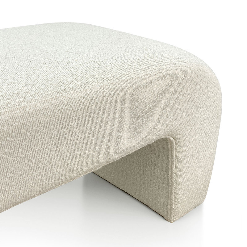 Banc rembourré avec cascade 60 po Emmie