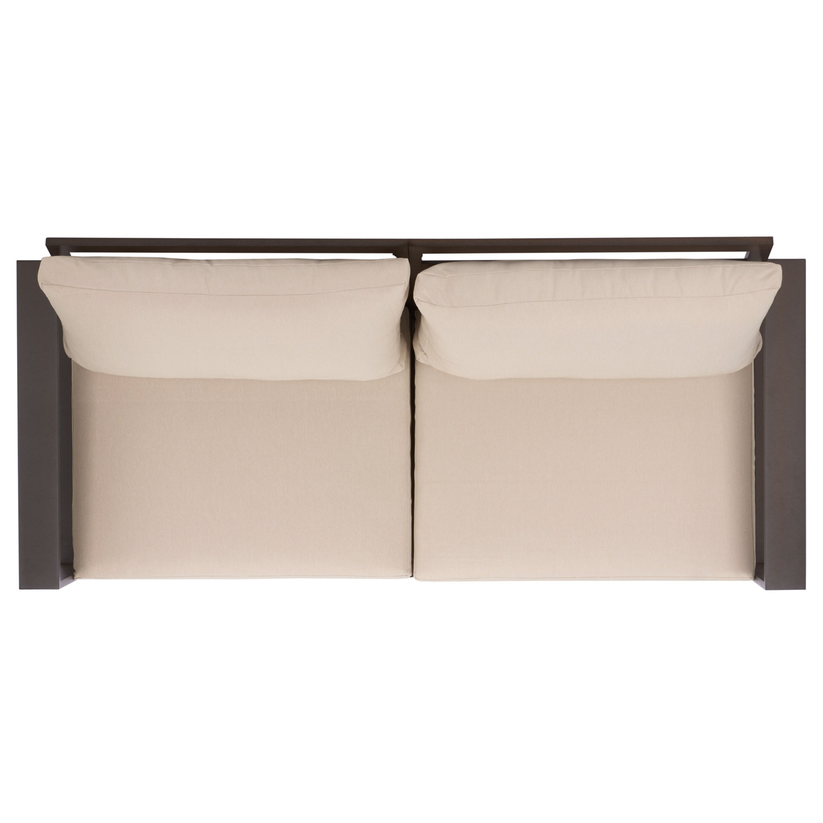 Dwyer Aluminum Outdoor Sofa, Brown