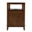 Table de chevet rectangulaire à 2 tiroirs en bois brun noyer 28 po Highbury-1557926683