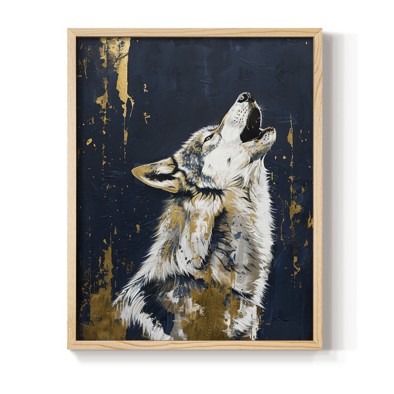 ANIMALS Series CXL III, reproduction d'art encadrée - bois massif, H 15 po x l 12 po