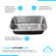 KBFmore 30 Inch Single Bowl Undermount Swirl Finish Classic Kitchen Sink with 3 Pieces Accessories