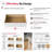 Grey Oak 191.5" Wall-Mounted L-Shape Closet System with 5 Sections, 4 Clothing Rods, 10 Shelves & 8 Reveal Drawers-136257240-136257237