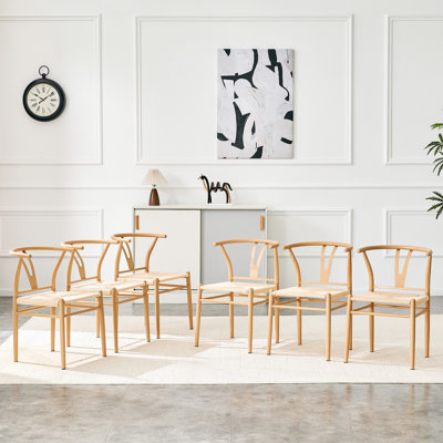Chaise avec accoudoirs de style médiéval en forme de Y Wesborn