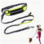 Laisse mains libres pour chien avec sac de taille Ceinture élastique réfléchissante pour chien