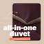 Silentnight Seersucker Coverless Duvet 10.5 Tog With Matching Pillowcases,  All Seasons-100006388-115922209