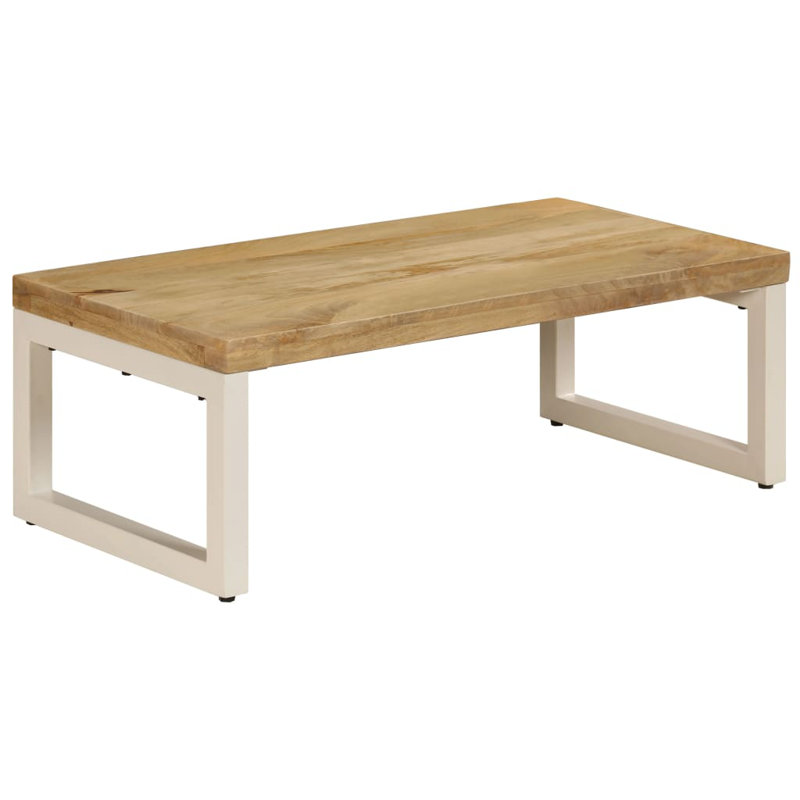 Chagford Frame Single Coffee Table, Light Brown, White