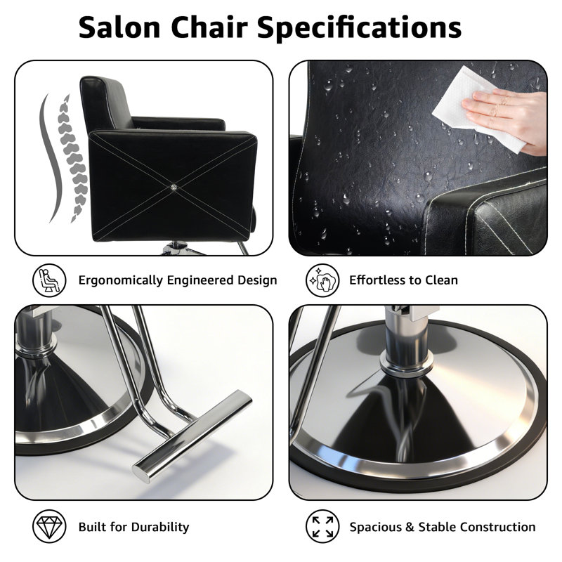 Fauteuil de coiffeur hydraulique classique Classic