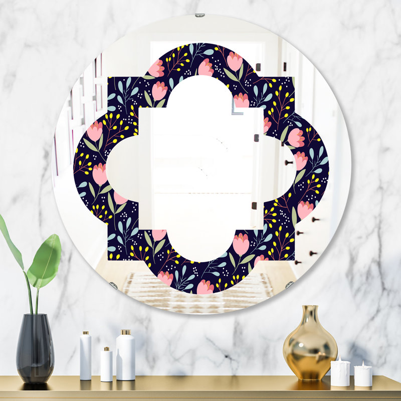 Miroir mural sans cadre Quatrefoil, H 31,5 po x l po