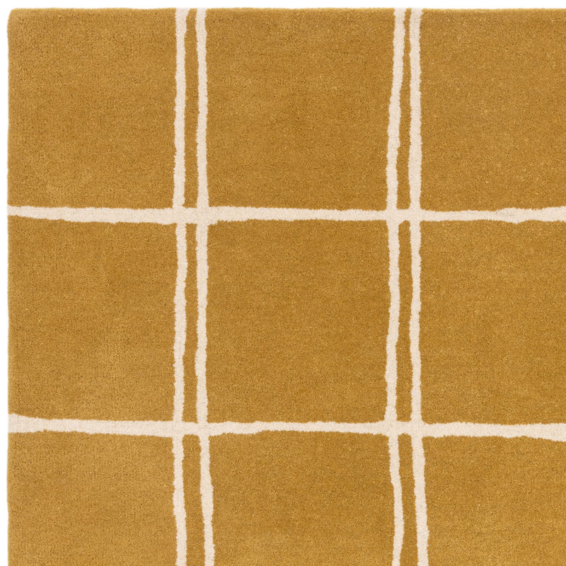 Lesia Geometric Wool Hand Woven Area Rug, Rectangle 120 x 170 cm
