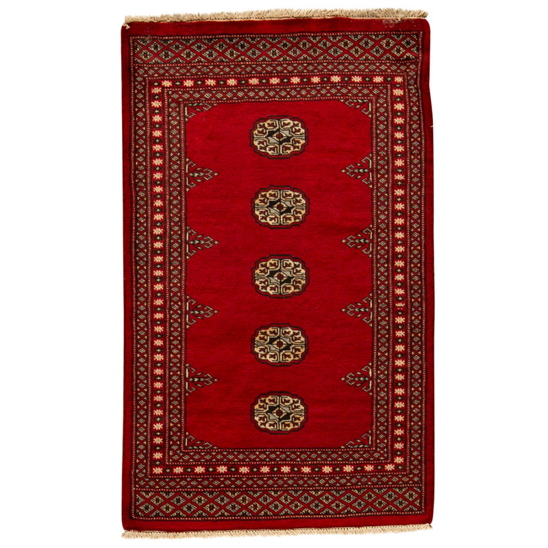 High-Quality Hand-Knotted Red Area Rug