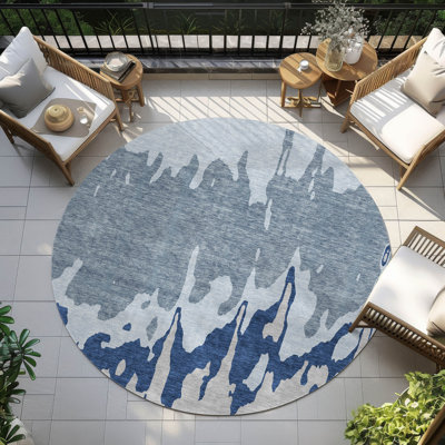 Tapis intérieur / extérieur noir lavable à la machine 1 pi 8 po x 2 pi 6 po Chayden ACN961