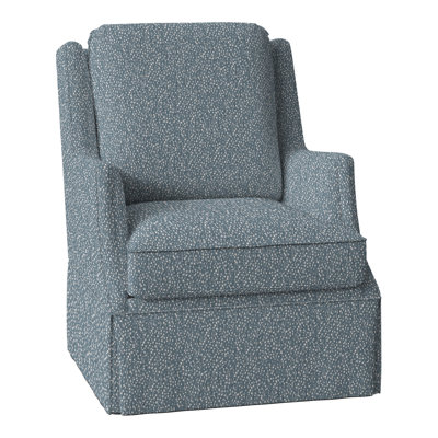 Savannah Upholstered Swivel Wingback Chair