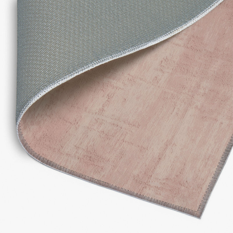 Tapis brun abstrait intérieur et extérieur, Rectangulaire 2 pi x 3 pi