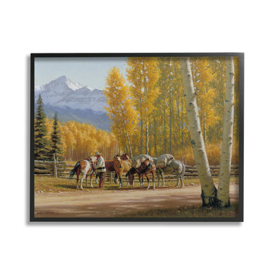HorseswithFallFoliageGicleeArtbyJimmyDyer