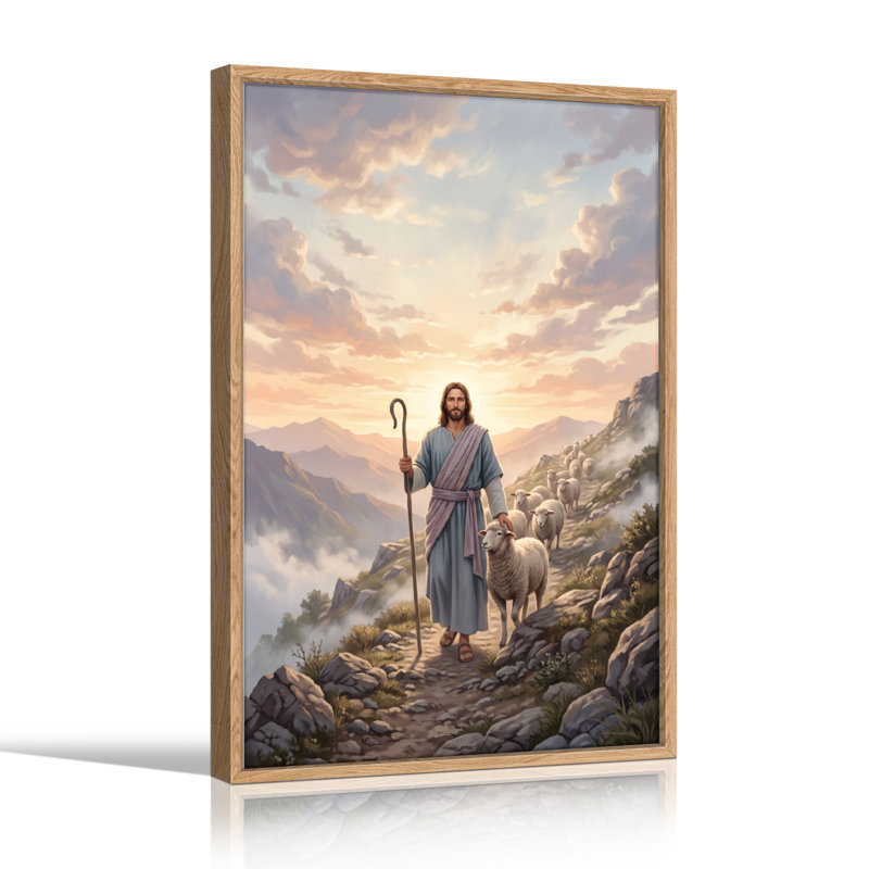 "Shepherd Path", reproduction d'art sur toile, ensemble de 1, Naturel, H 48 po x l 32 po