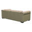 Canapé-lit en cuir à grain supérieur avec matelas en mousse à mémoire de forme 88 po Torano