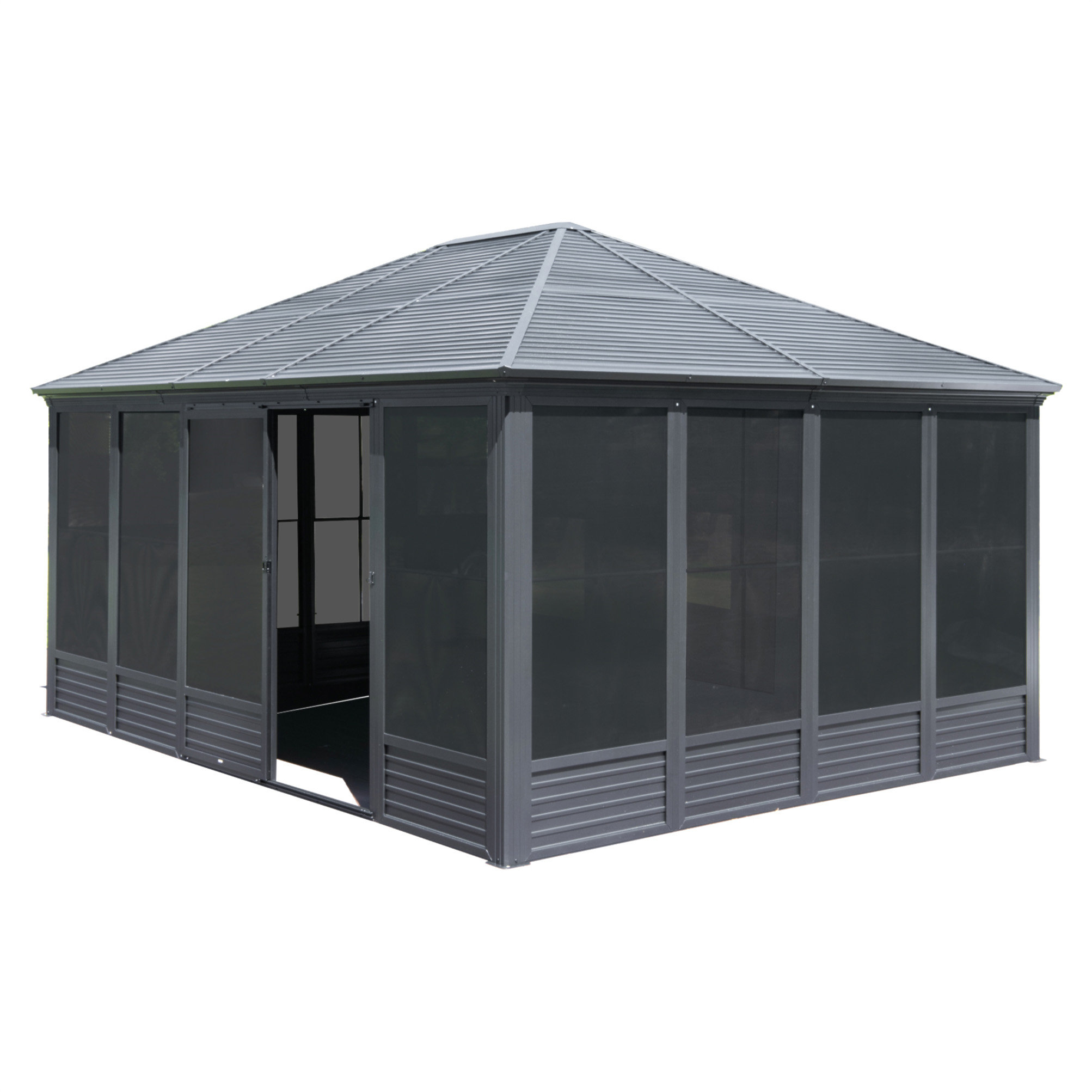 HLILish Sunroom, Four Season Solarium Aluminum Hardtop
