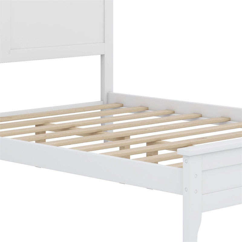 Lit plateforme Modern, Double, Blanc