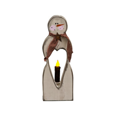 Christmas Décor-Snowman Candle Holder