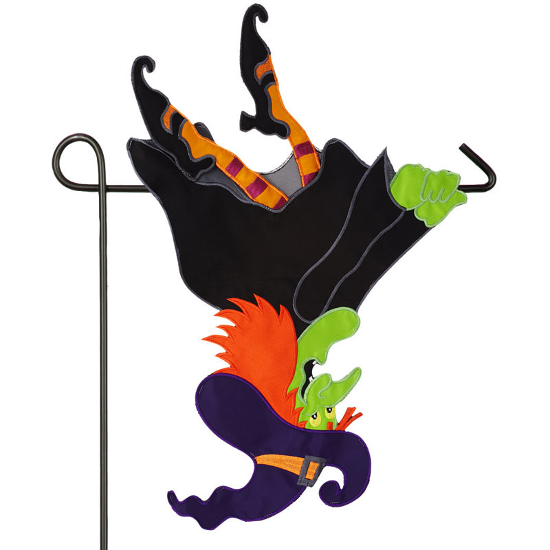 Le plie rabattable applique un polyester de 2 côtés 18 x 13 po. drapeau de jardin
