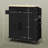 Kitchen Island Cart With Ac Outlets & Ports, Rolling Towel Spice Rack, Black Storage And Outlets, Microwave Stand