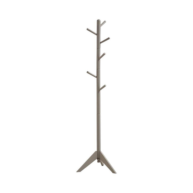6-Hook Coat Rack, Gray
