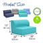 Chaises à assise souple - 4 pièces-98715984